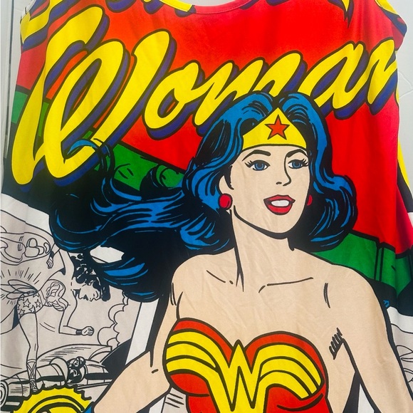 HALLOWEEN READY WONDER WOMAN” DRESS /SHEATH POLYESTER SPANDEX BLEND One Size - Picture 5 of 10